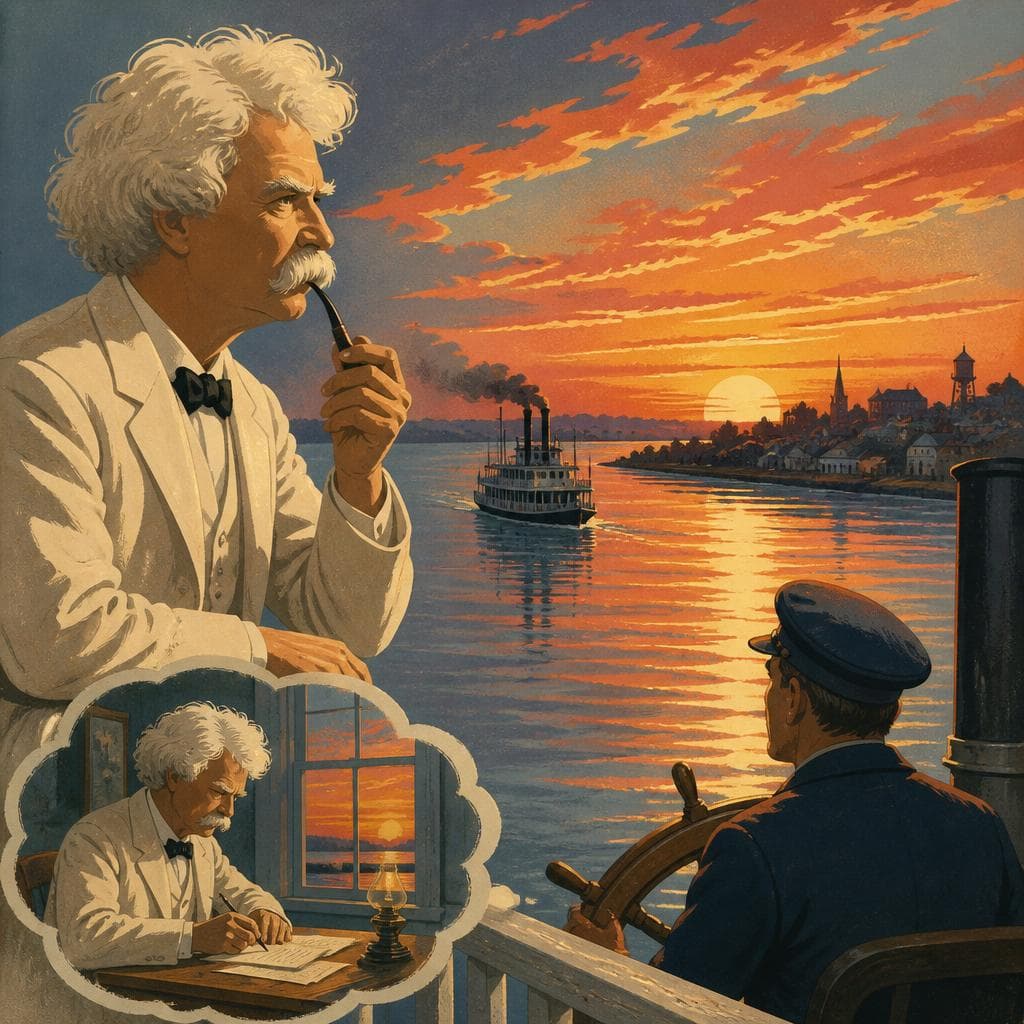 Cover art for Mark Twain and the Light Over Muscatine