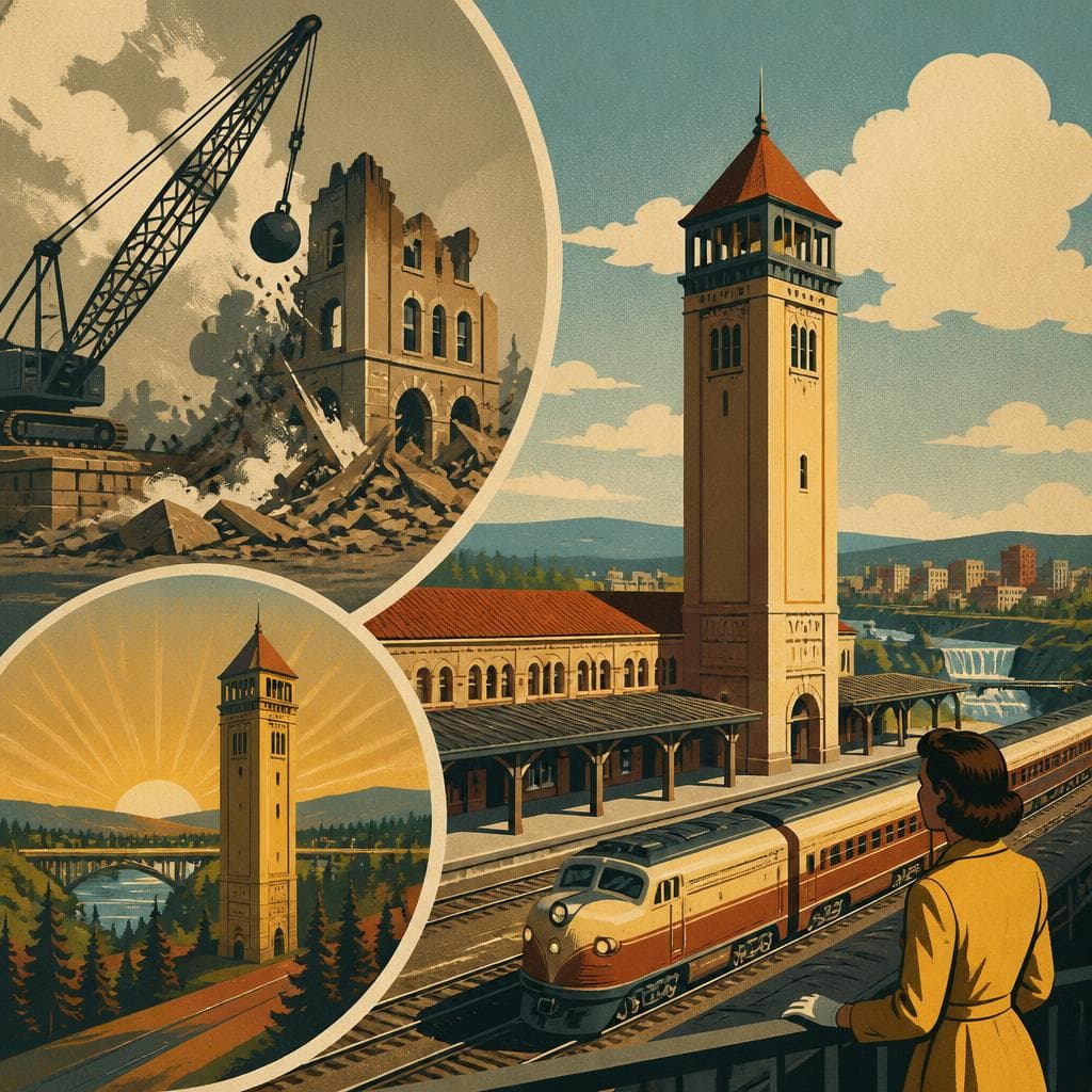 Cover art for The Tower That Outlasted the Trains