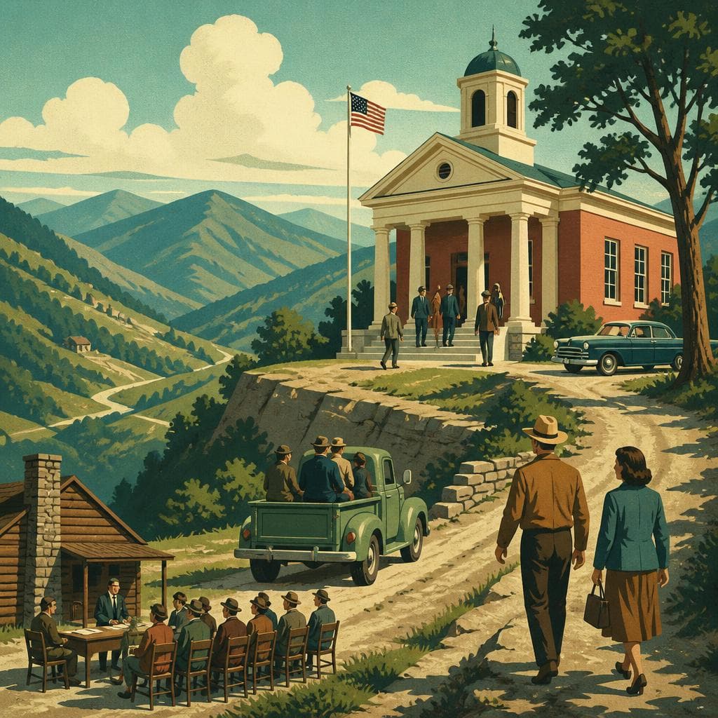 Cover art for A Courthouse on the Mountain