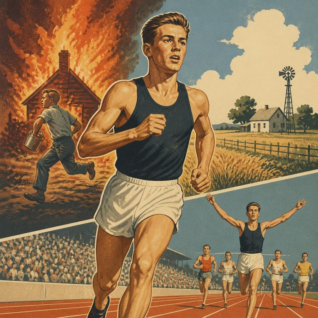 Cover art for Glenn Cunningham’s Run Back From Fire