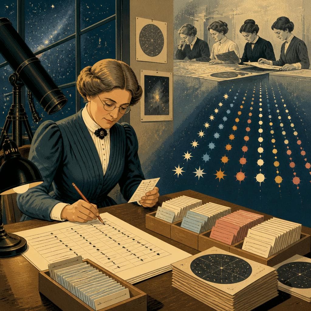 Cover art for How Annie Jump Cannon Put the Stars in Order
