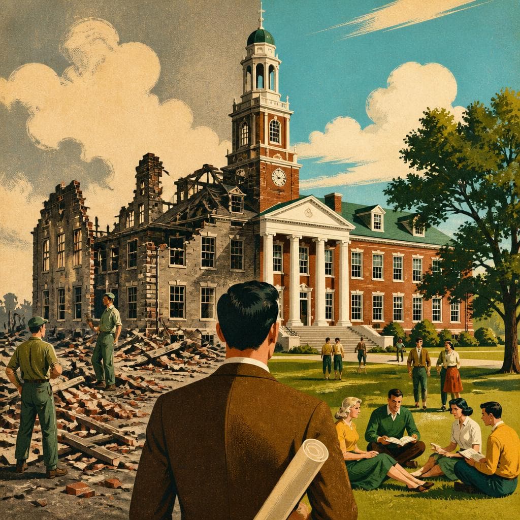 Cover art for Old Main and the Choice to Rebuild