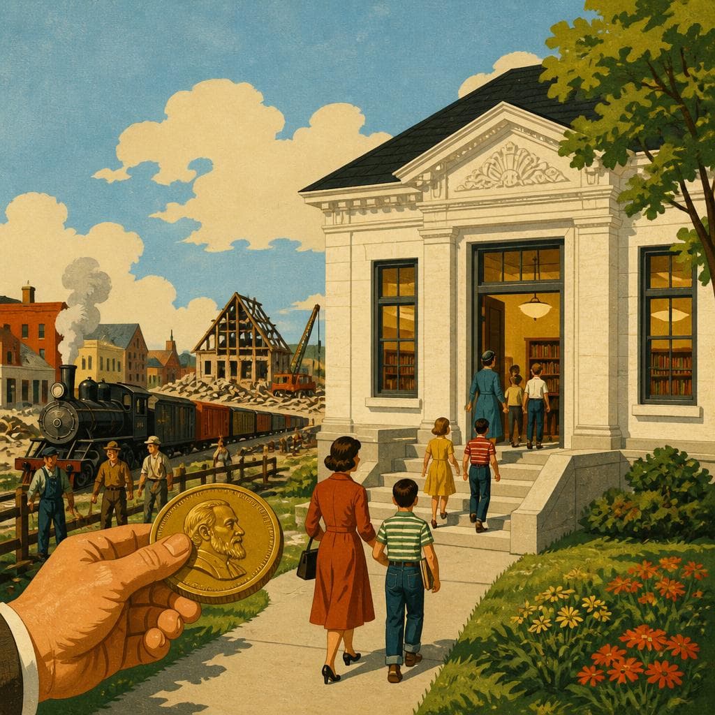 Cover art for When a Railroad Town Made Room for Books