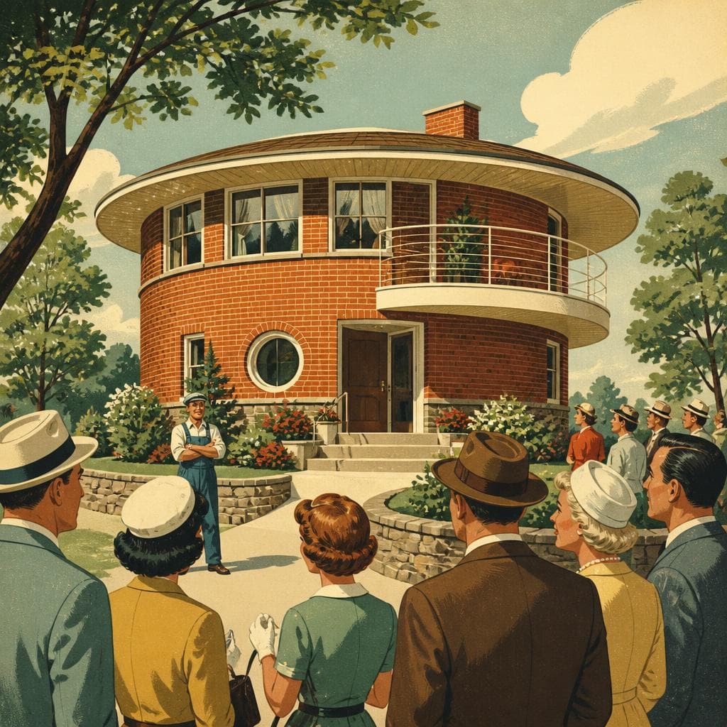 Cover art for The House That Refused the Straight Line