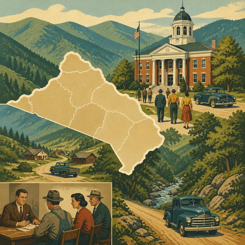 Cover art for A County Drawn for the Mountains