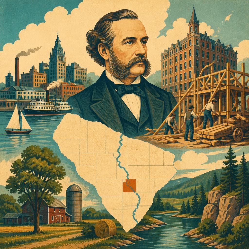 Cover art for A County Named for a Man Who Built Elsewhere