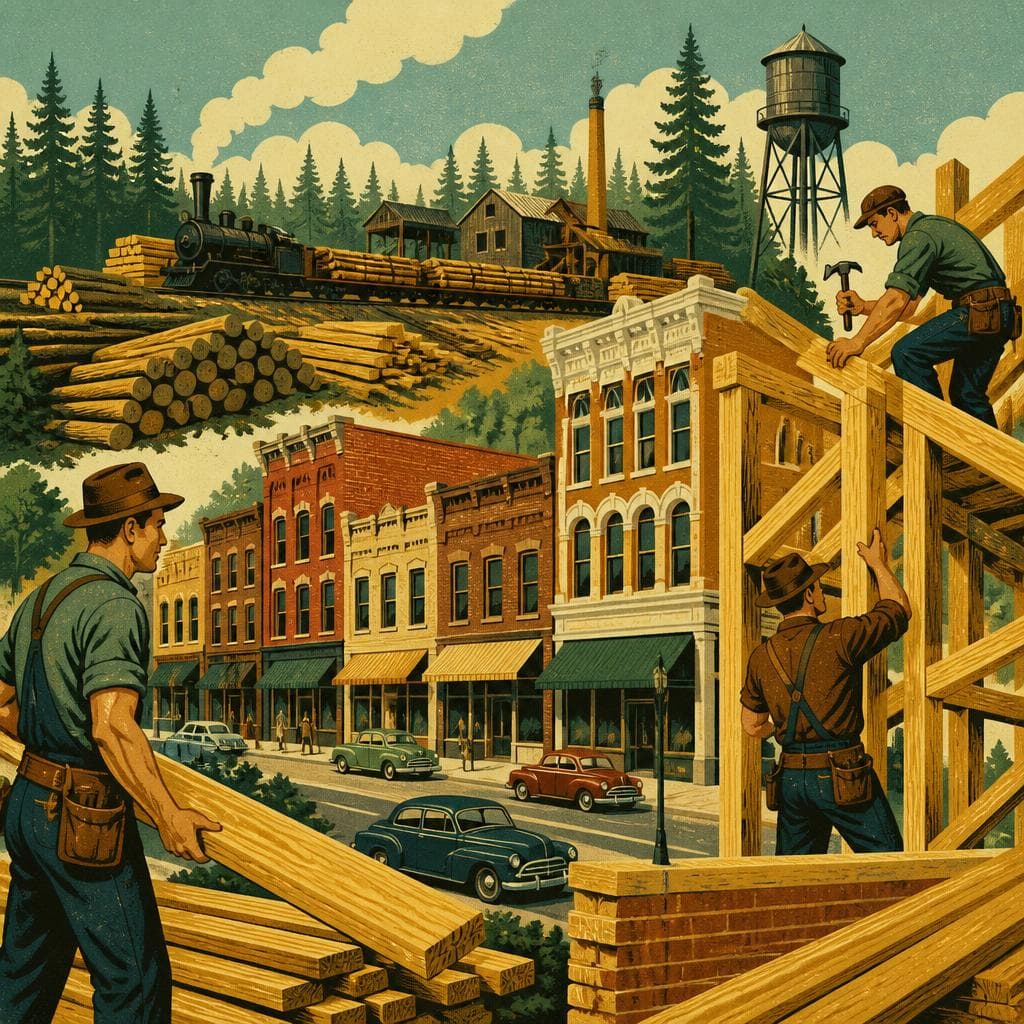 Cover art for Brick by Brick, a Lumber City