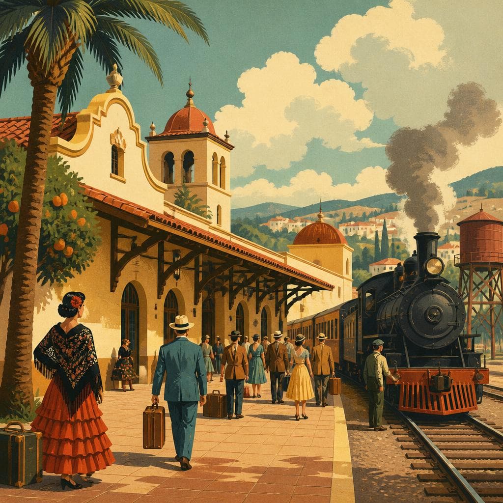 Cover art for Where Andalusia Came to Meet the Train
