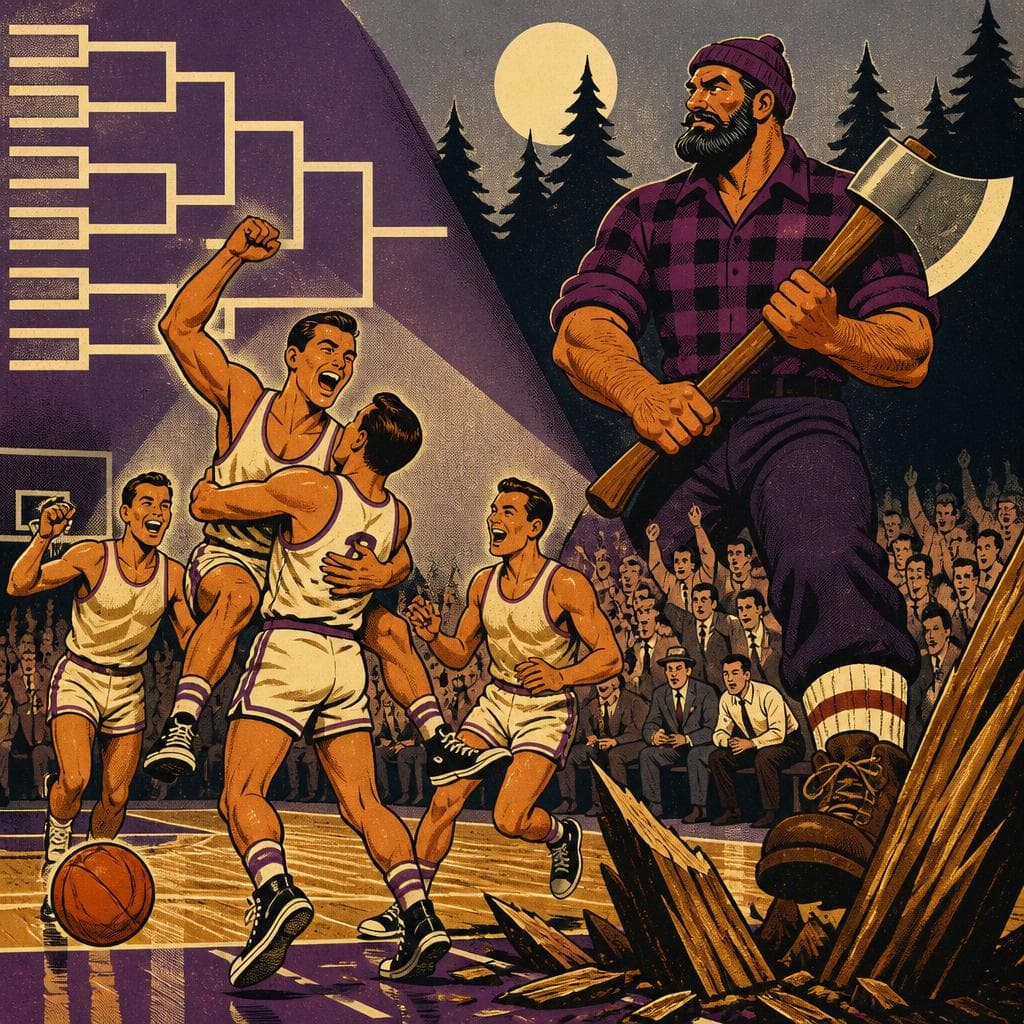 Cover art for The Night the Lumberjacks Broke Through