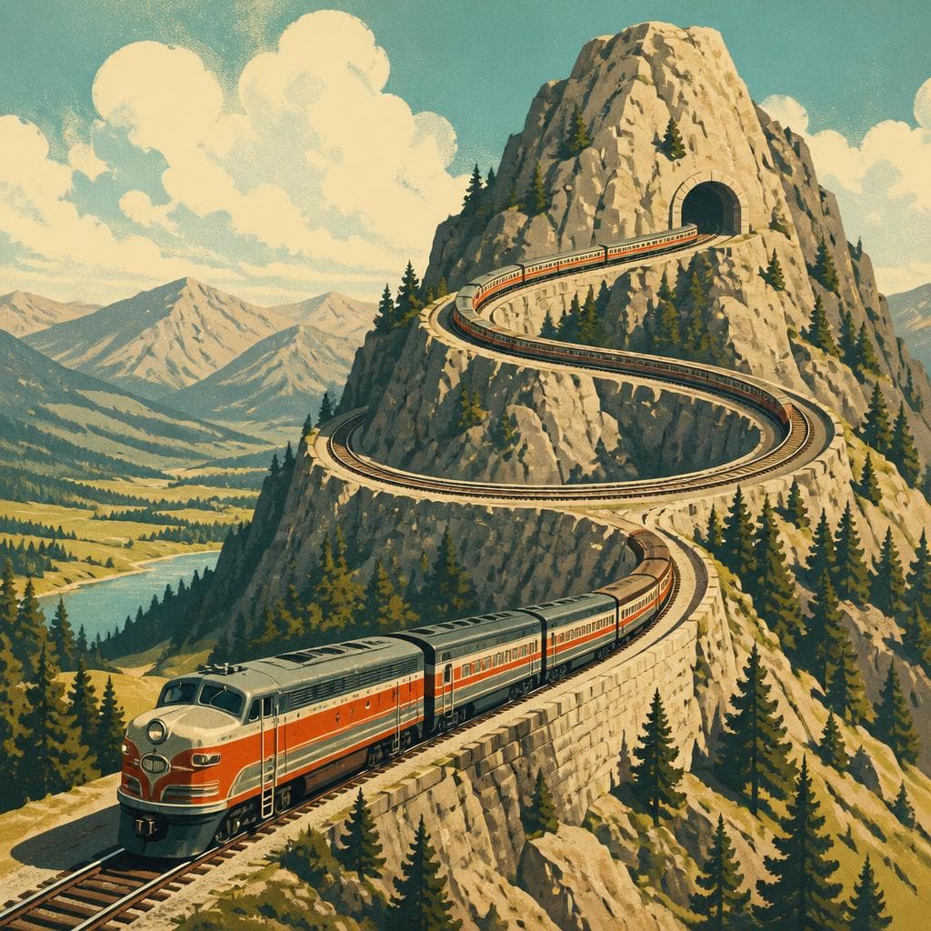 Cover art for The Railroad That Solved a Mountain With a Loop