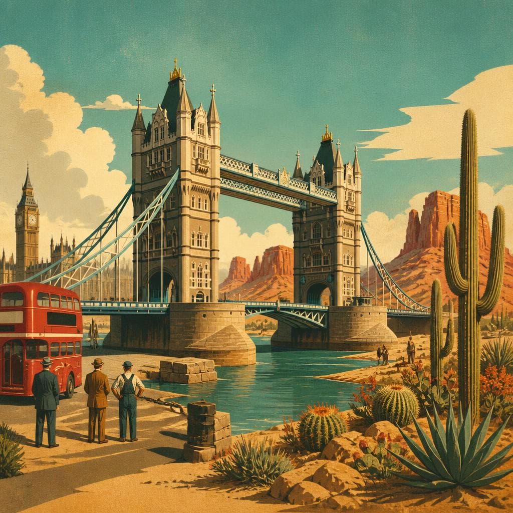 Cover art for The Bridge That Learned the Desert