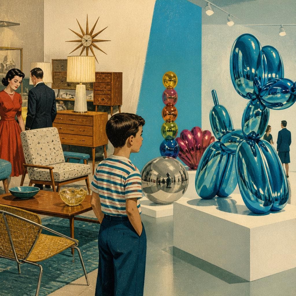 Cover art for Where Jeff Koons Learned to Stage Wonder