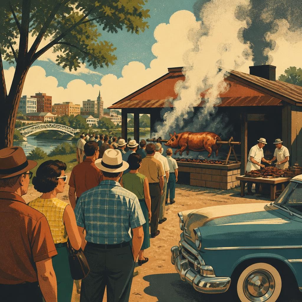 Cover art for The Line Forms Early at B's Barbecue