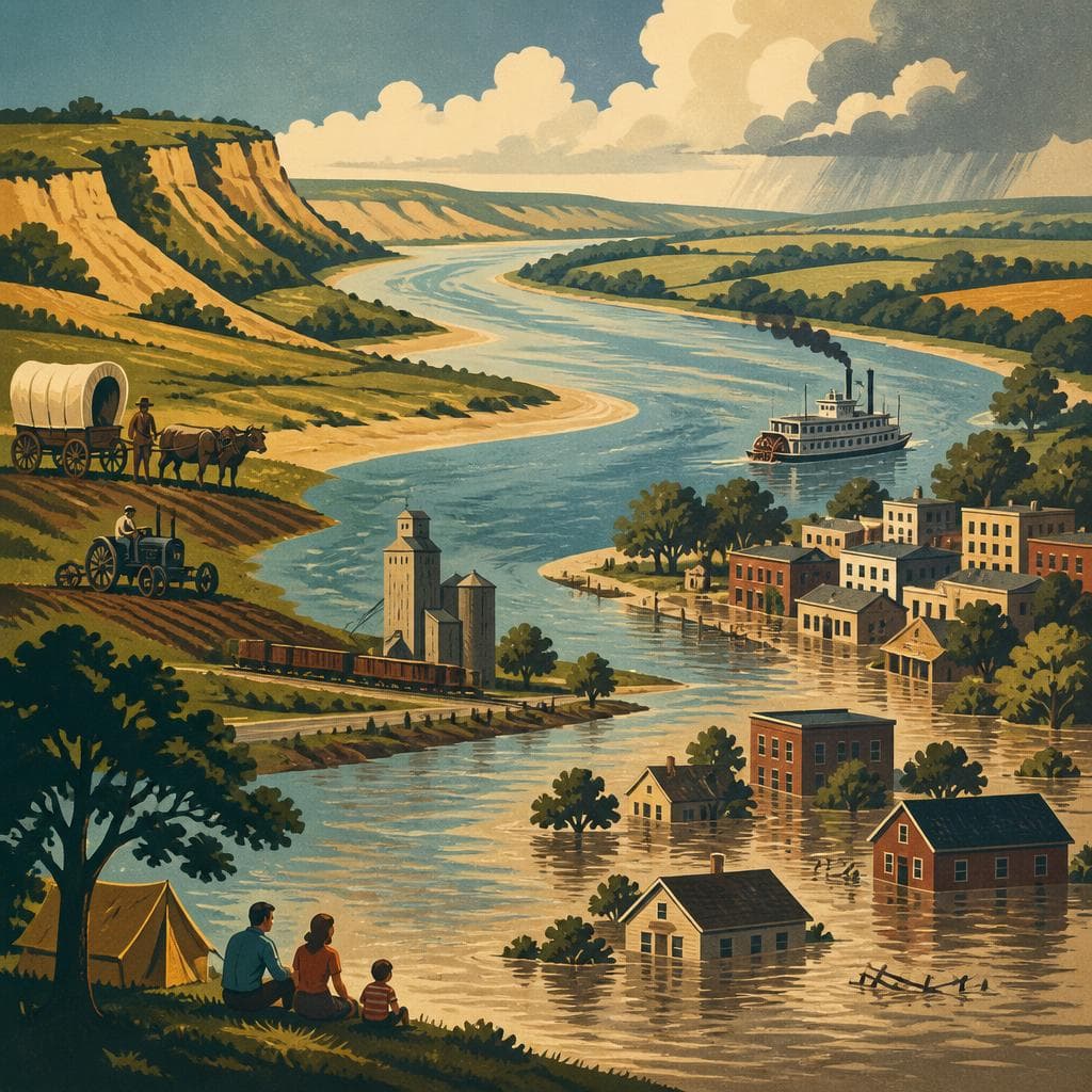Cover art for The River That Built the Towns
