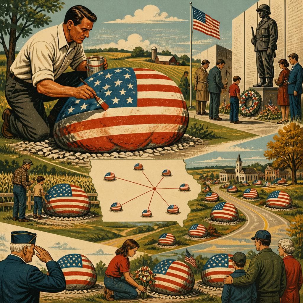 Cover art for How One Painted Boulder Became Iowa’s Veterans Tradition