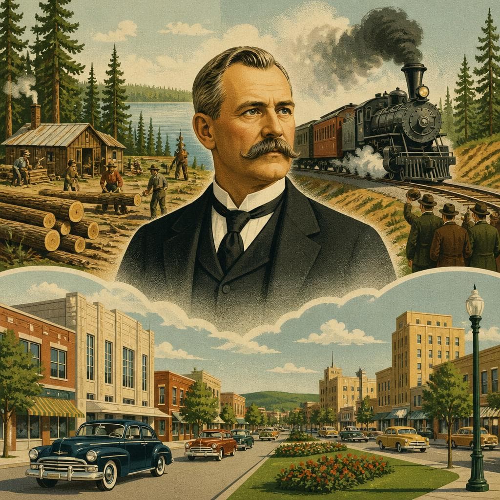 Cover art for How George A. Mitchell Made a Town of Clam Lake