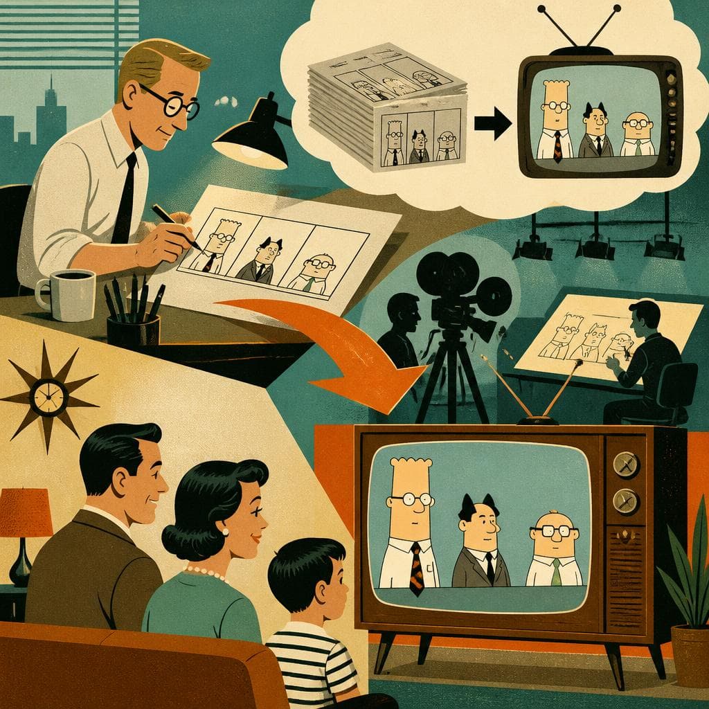 Cover art for From Cubicle to Cartoon: Dilbert on TV