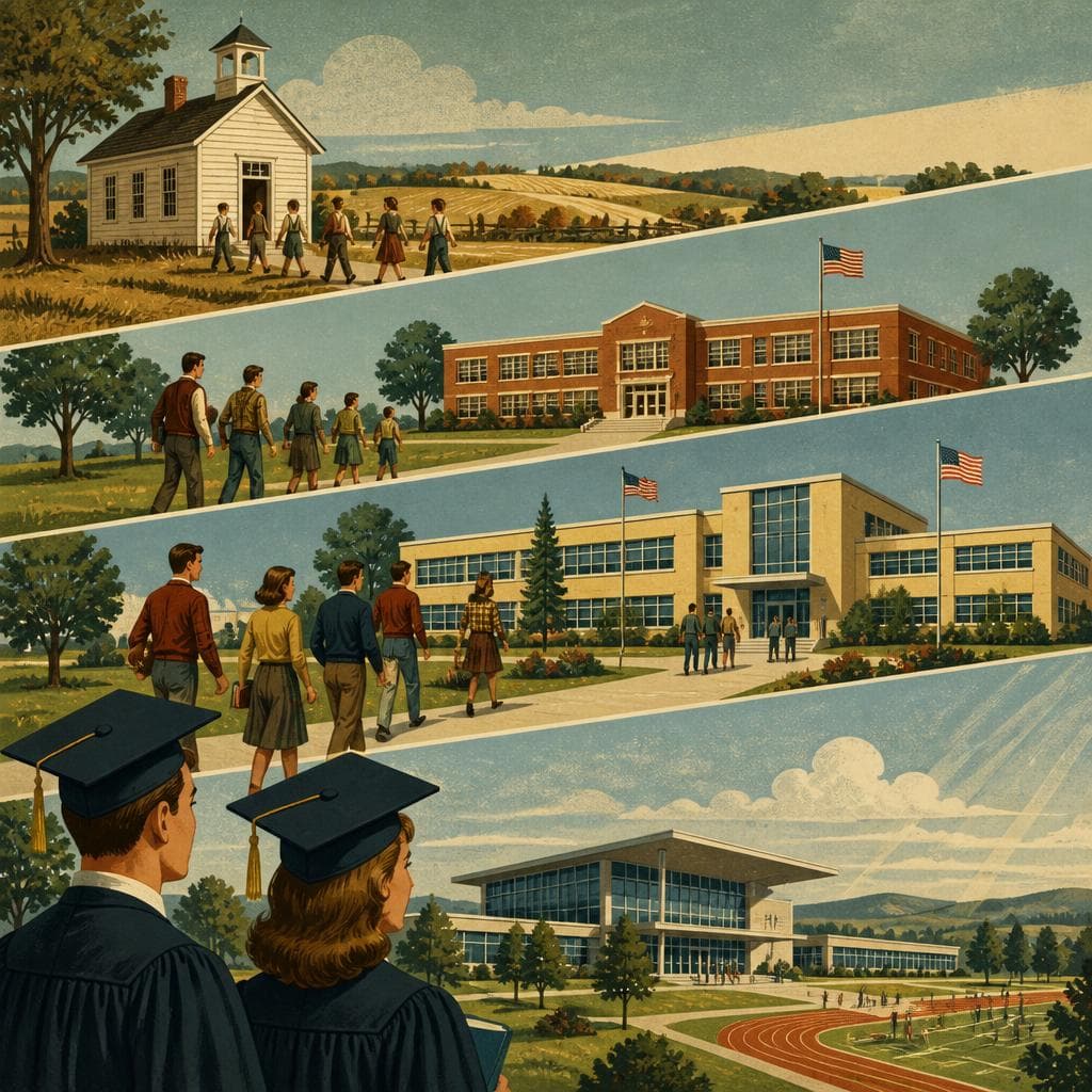 Cover art for A School Growing Into Its Name