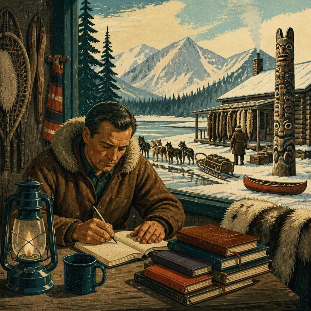Cover art for At the Edge of the Yukon, Murray Kept Writing