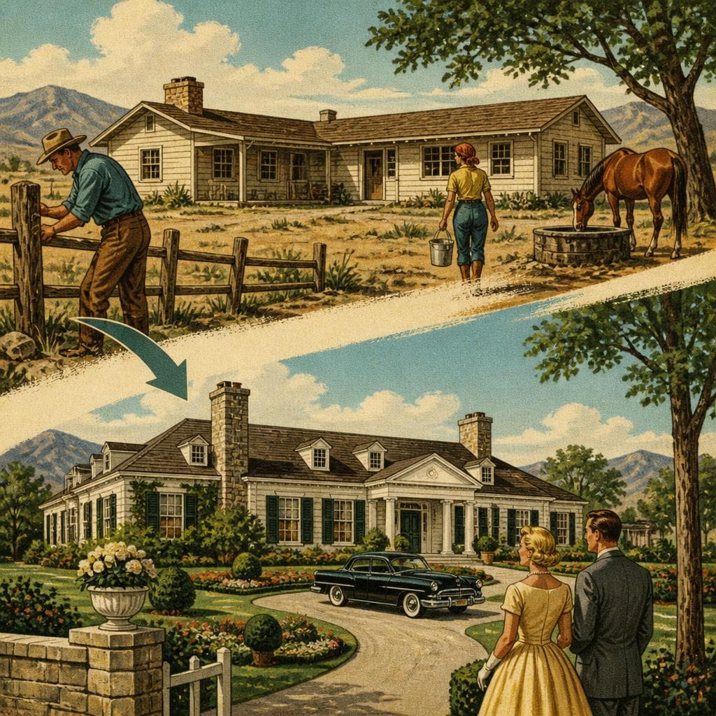 Cover art for When a Ranch House Learned Grand Manners