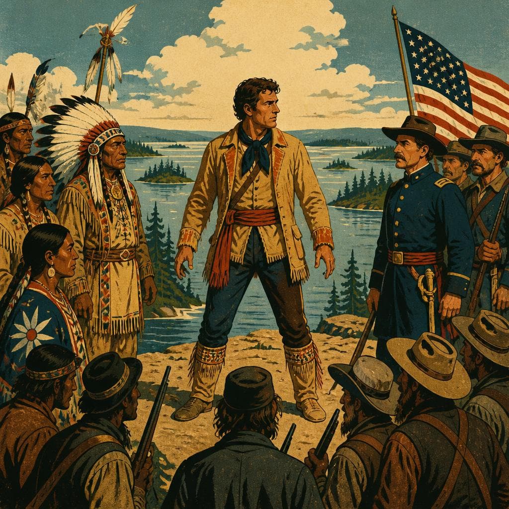 Cover art for The Man in the Middle at Crow Wing