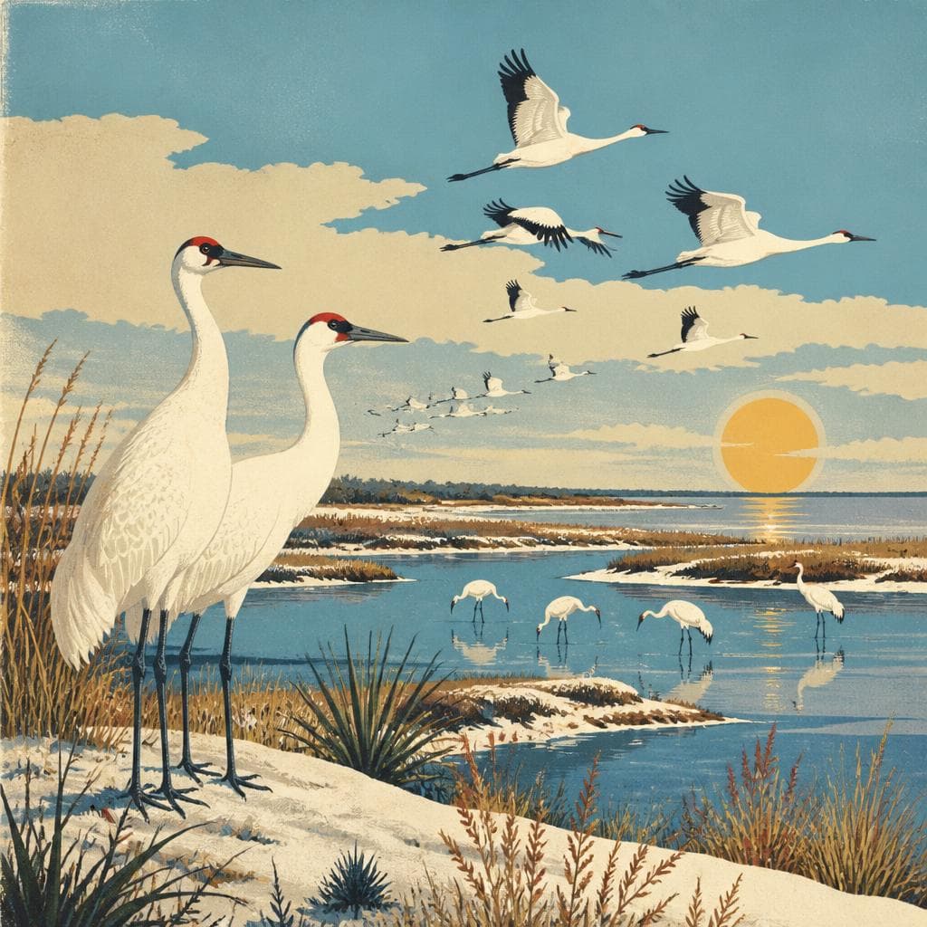 Cover art for Where the Whooping Cranes Came Back