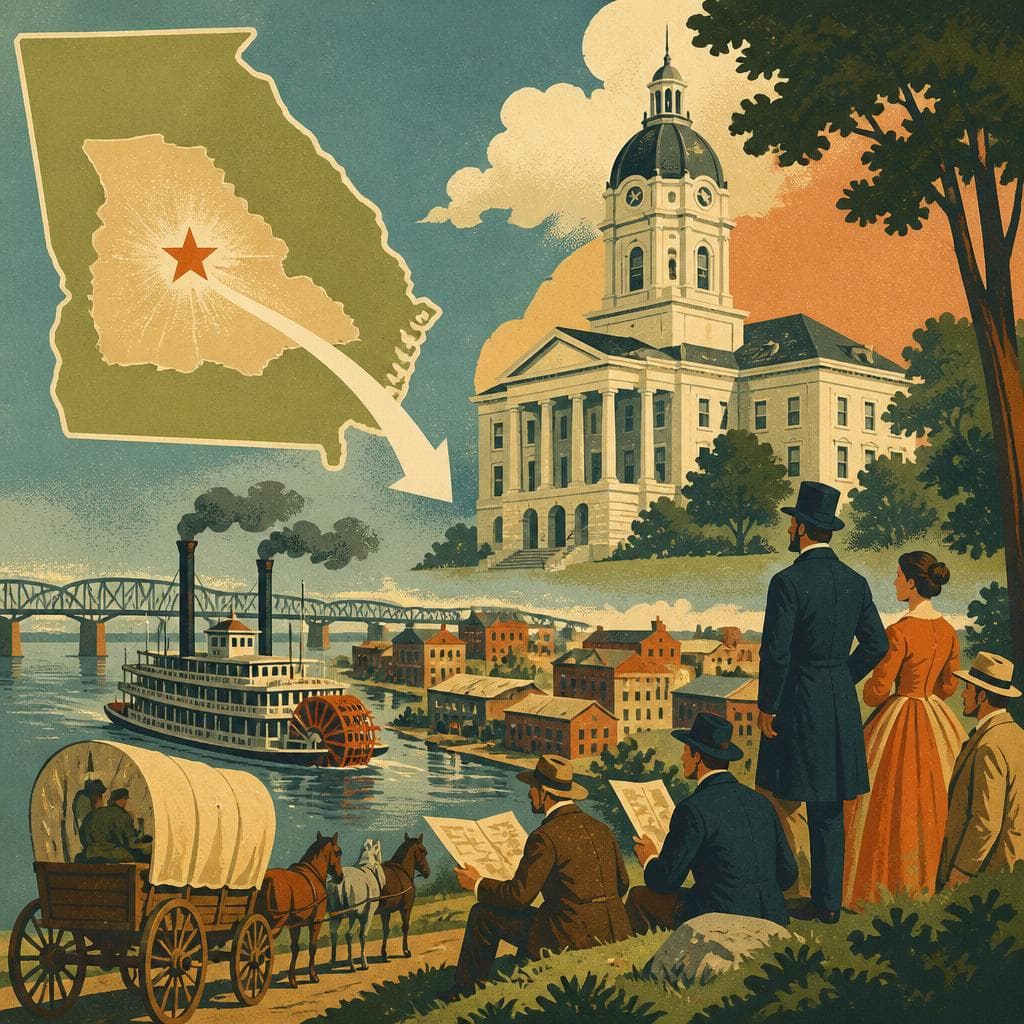 Cover art for When Georgia Moved Inland