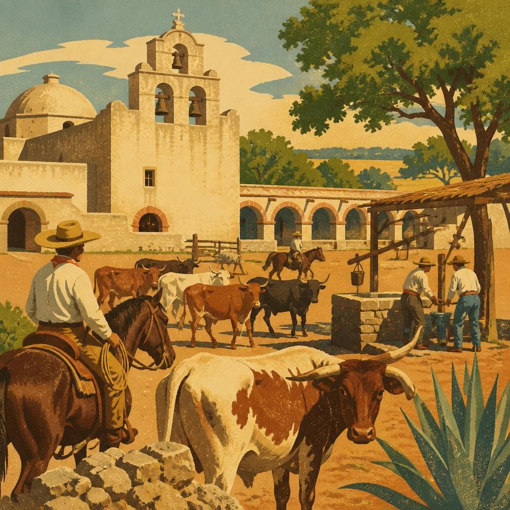 Cover art for Where Mission Espada’s Cattle Business Lived
