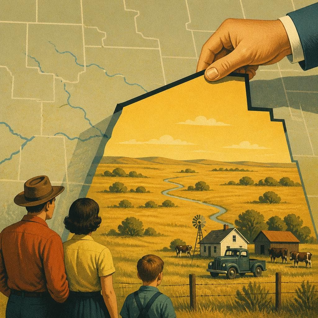 Cover art for When the Map Moved, Andrew County Began