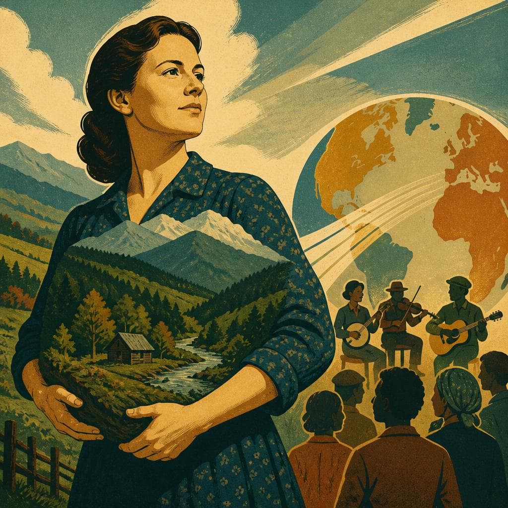 Cover art for Jean Ritchie Carries the Mountains