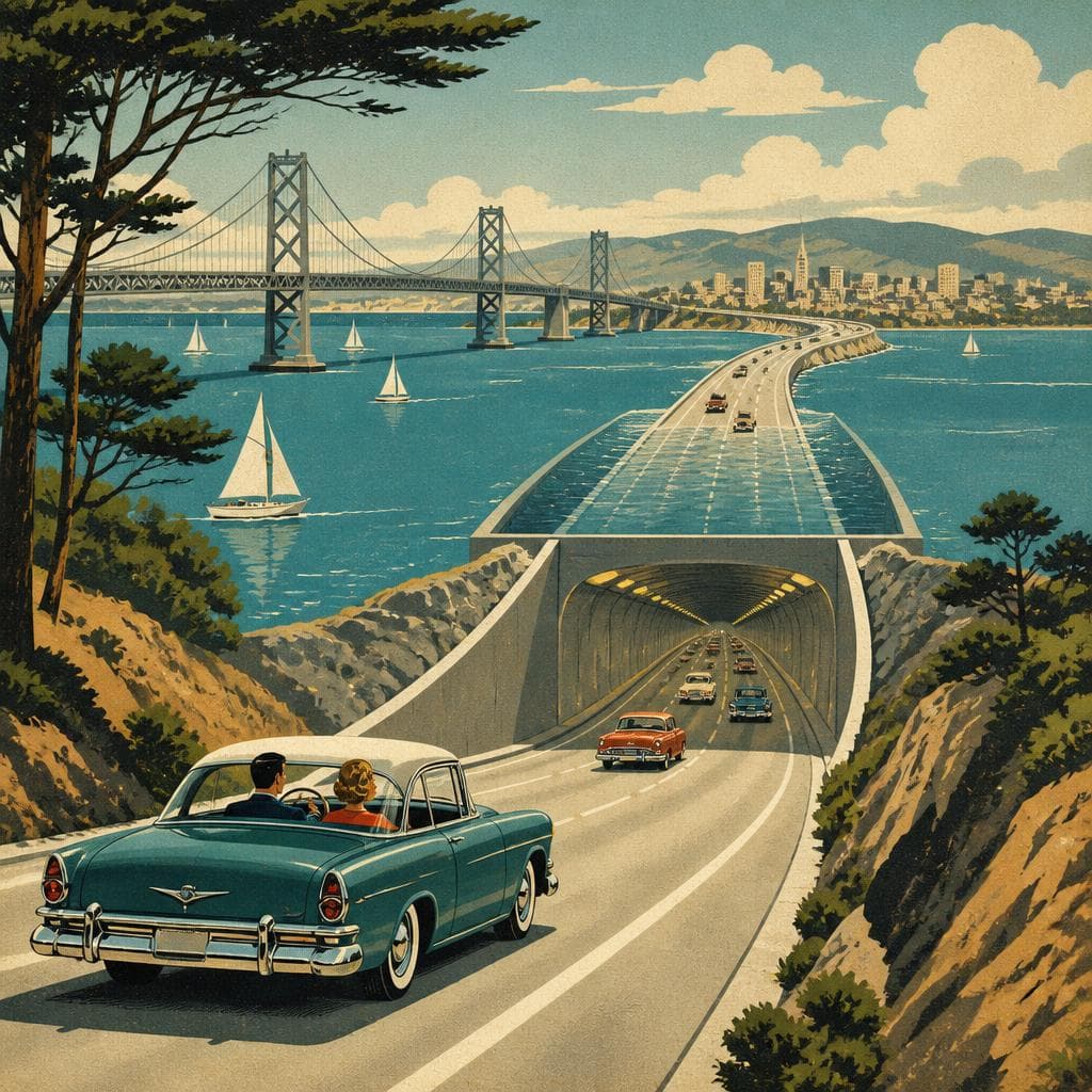 Cover art for Where the Road Dips Under the Bay