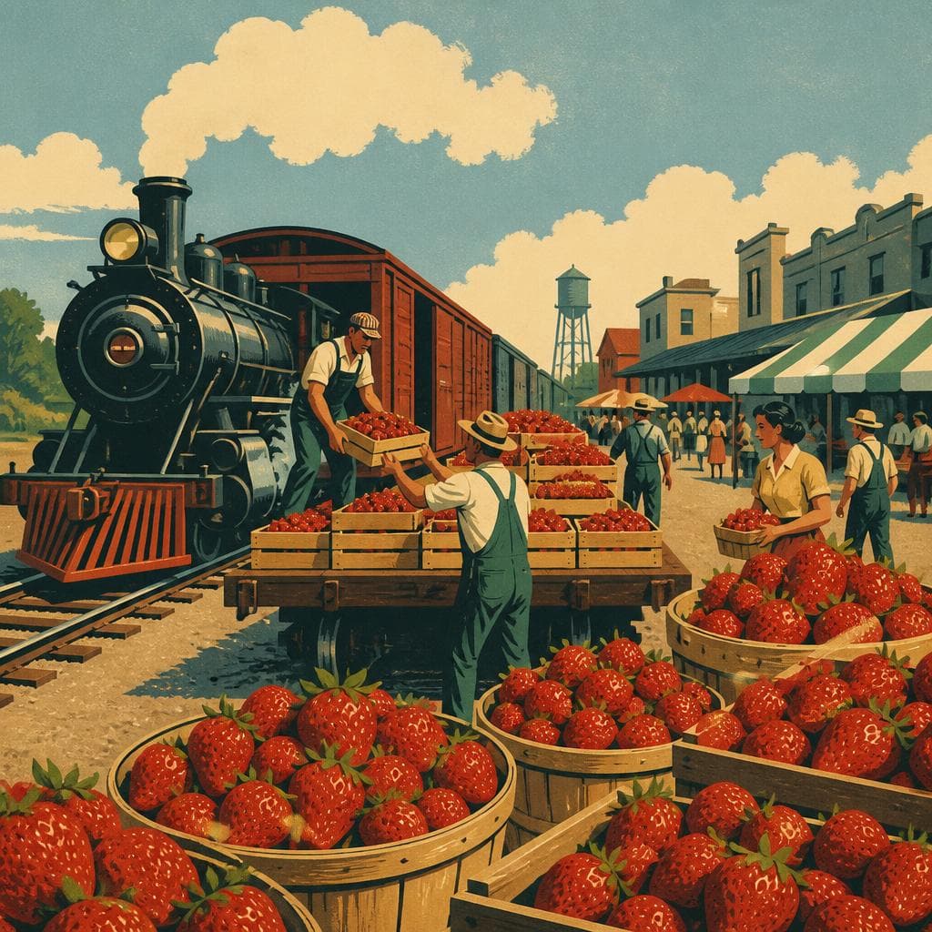 Cover art for When Strawberries Rode the Rails Through Wiggins