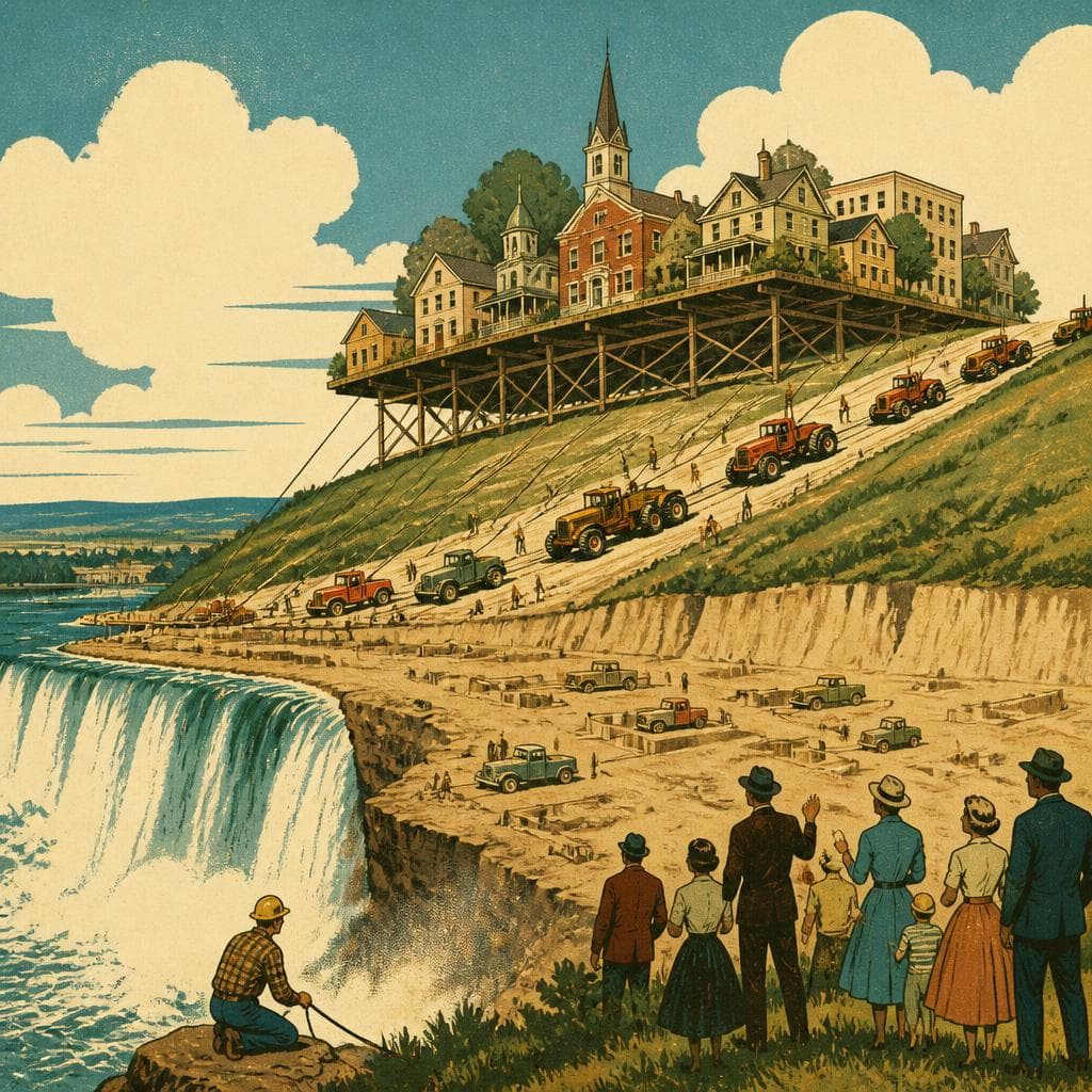 Cover art for The Town That Packed Up and Moved Uphill