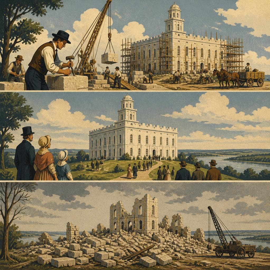 Cover art for Stone, Faith, and the Fall of the Nauvoo Temple