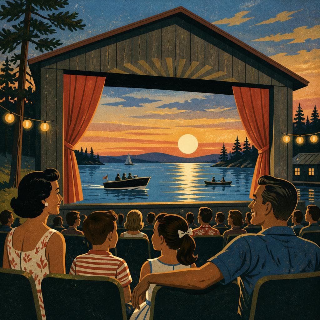 Cover art for When the Lake Learned to Raise the Curtain
