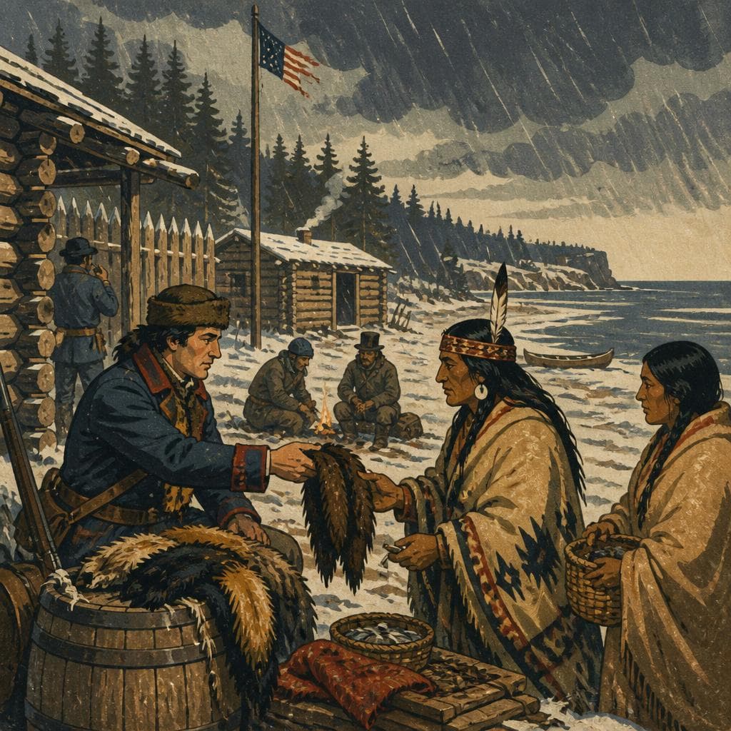Cover art for At the Edge of the Continent, a Hard Winter