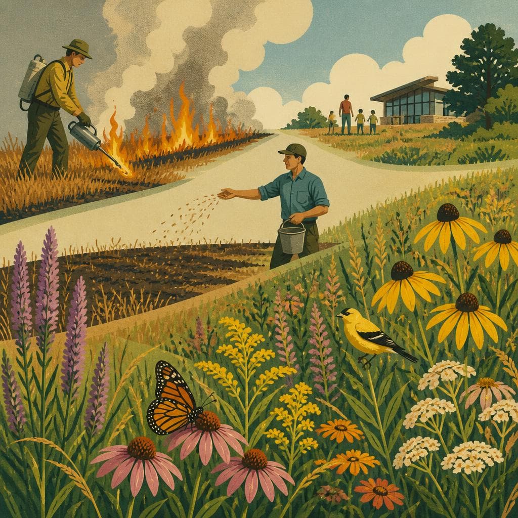 Cover art for How a Prairie Comes Back