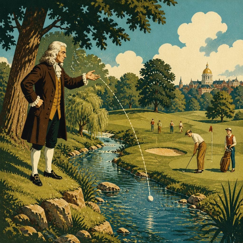 Cover art for Where Newton Sent Golf Down to the Creek