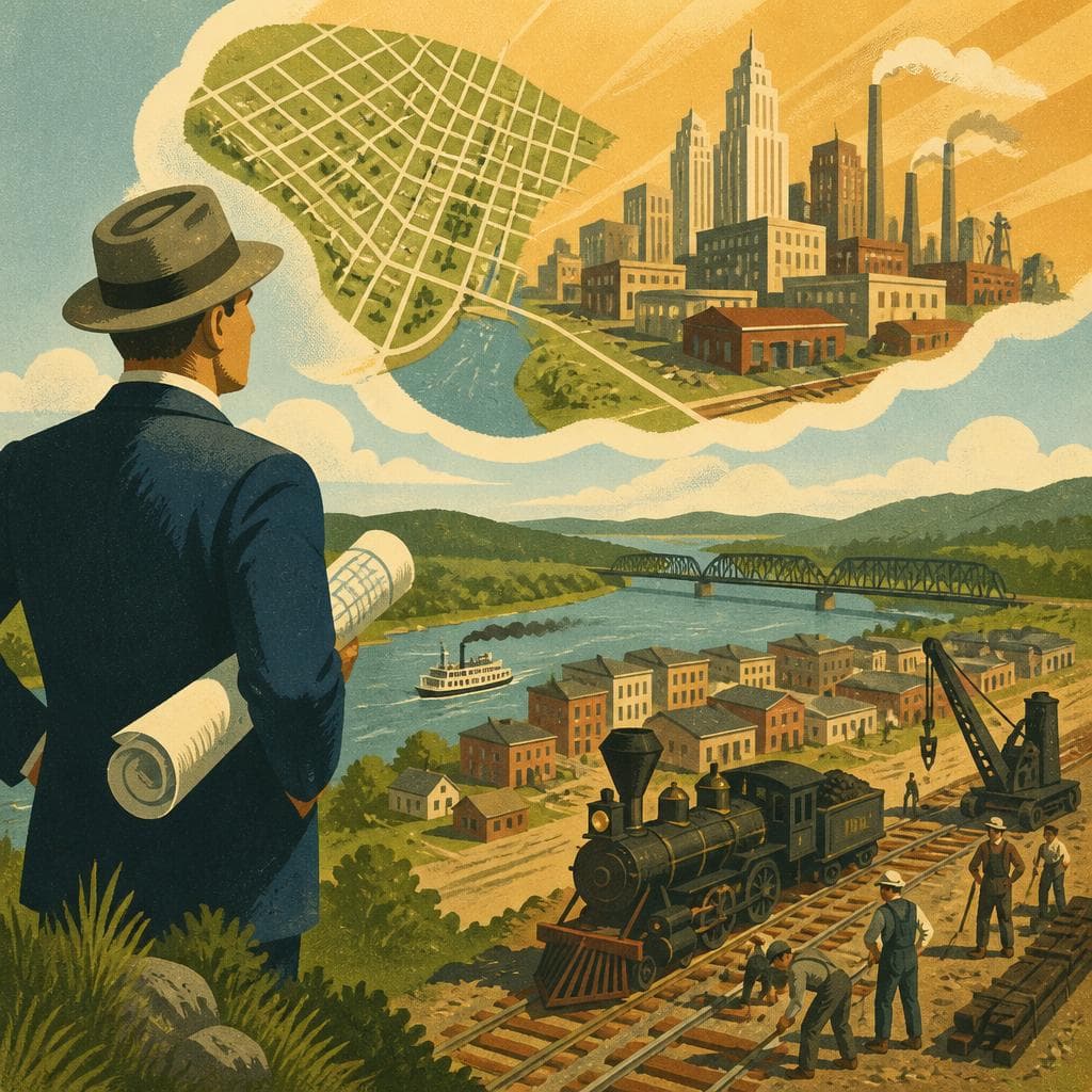 Cover art for The Railroad Man Who Named a City