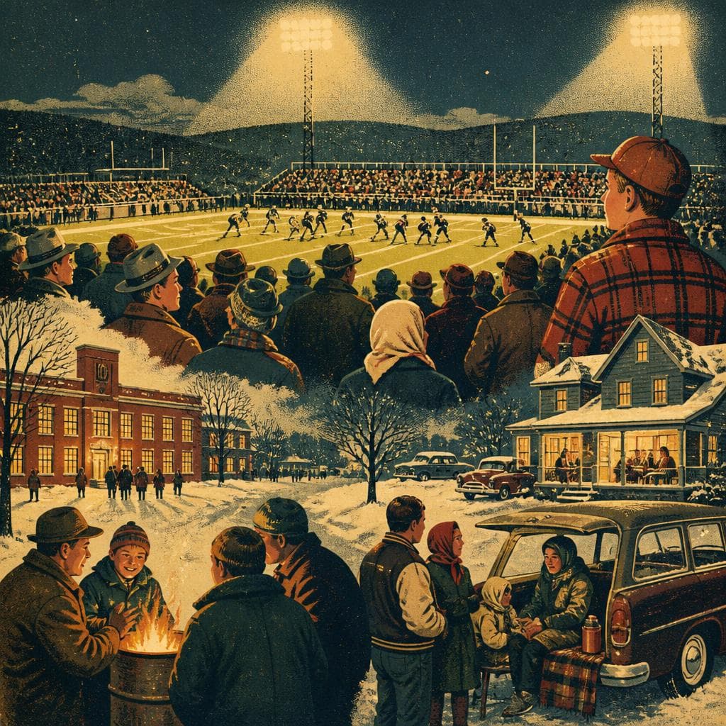 Cover art for Friday Lights, Winter Crowds, One County