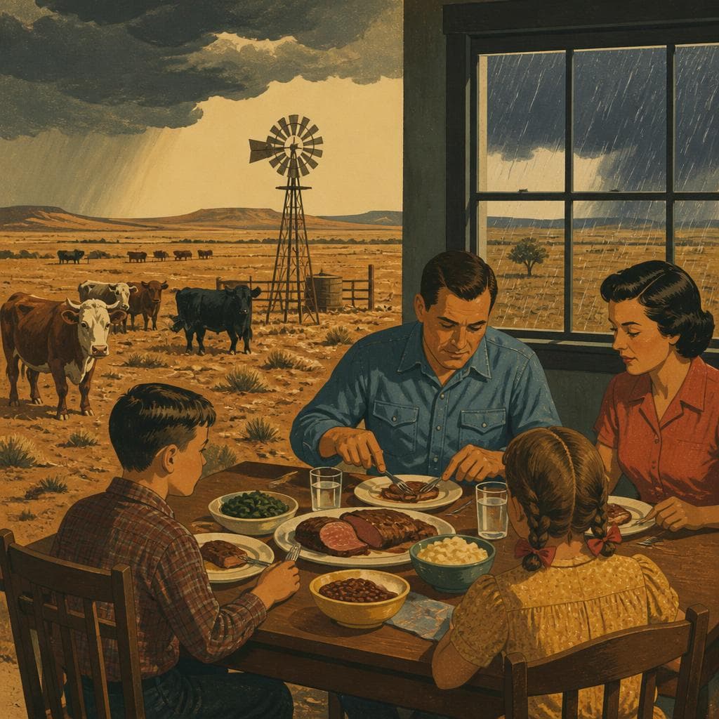 Cover art for When Rain Meant the Supper Table