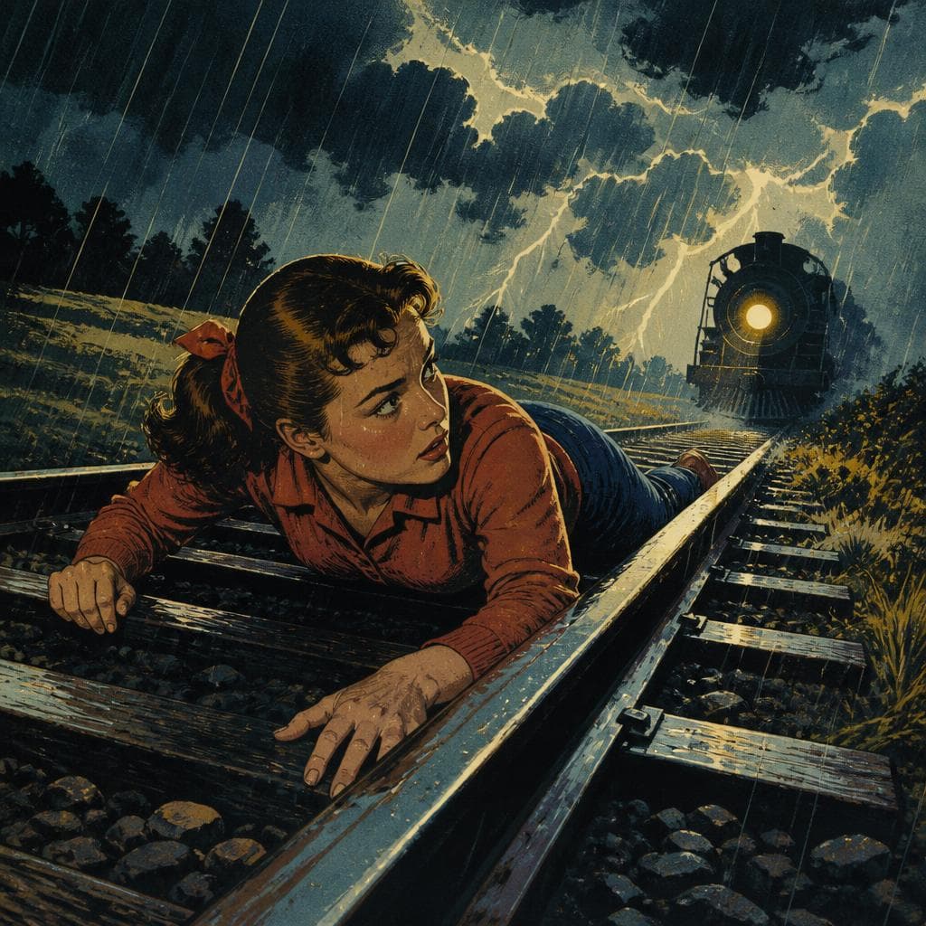 Cover art for Kate Shelley and the Night the Tracks Turned Deadly