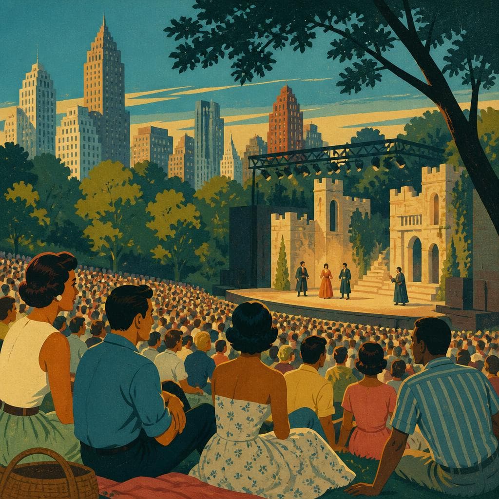 Cover art for Where Free Shakespeare Became a New York Ritual