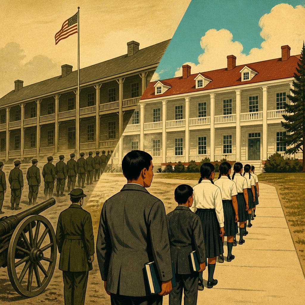 Cover art for Where a Barracks Became a Boarding School