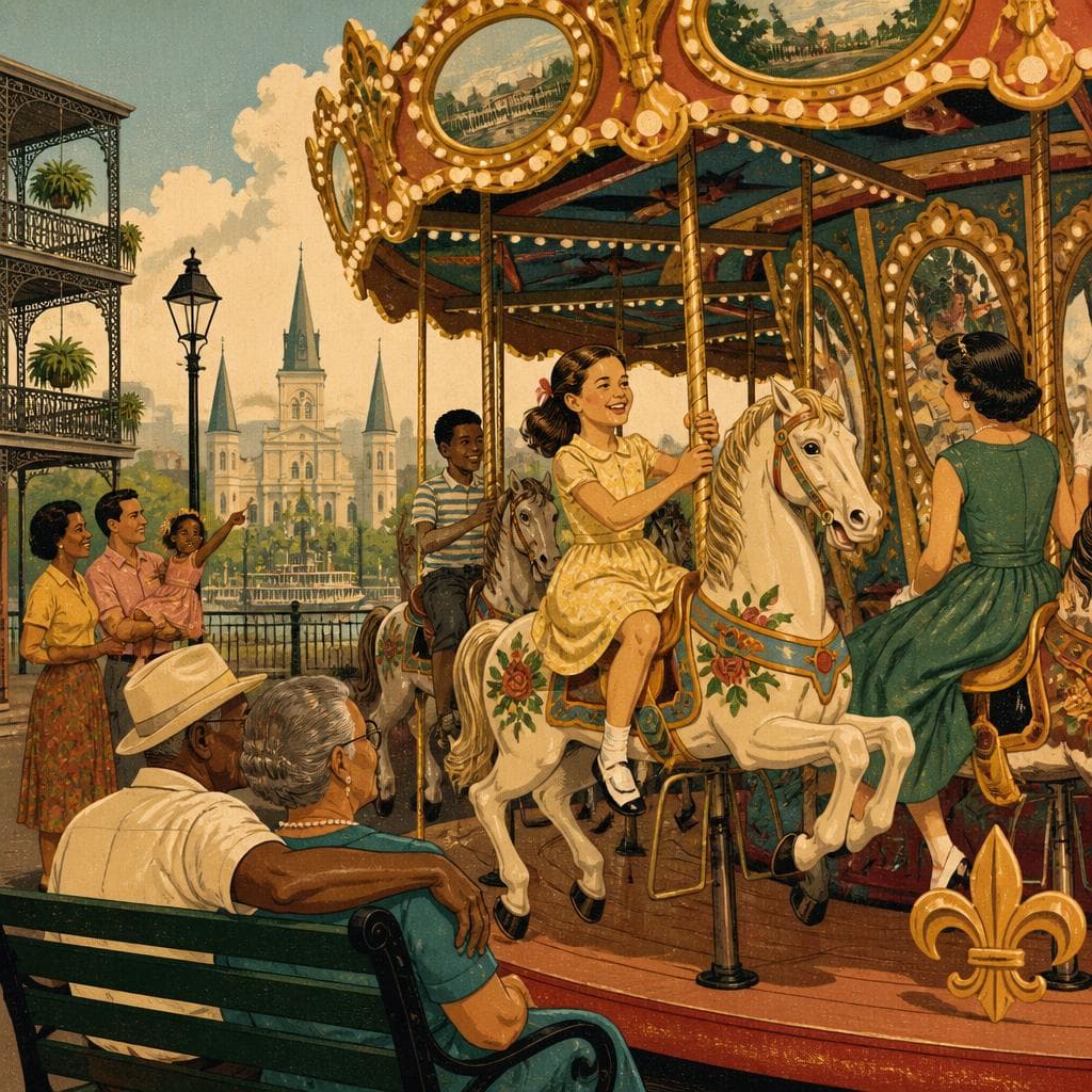 Cover art for The Wooden Carousel That Keeps New Orleans Spinning