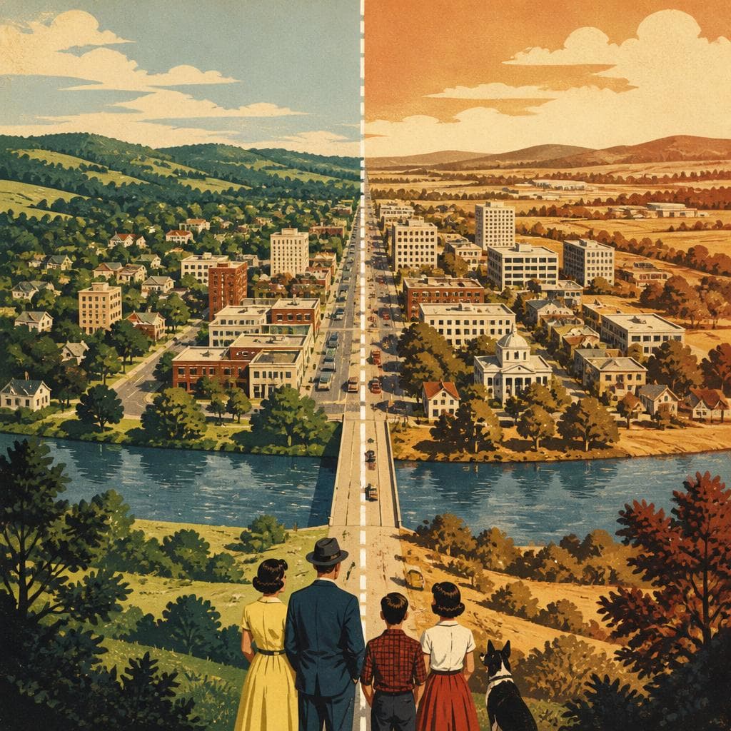 Cover art for One Town, Two Counties