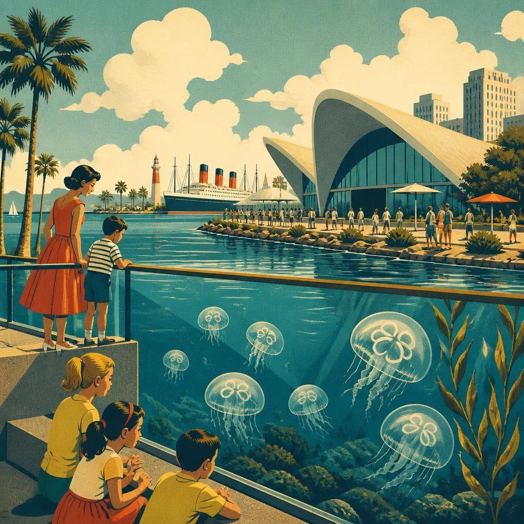 Cover art for Where Moon Jellies Meet the Waterfront