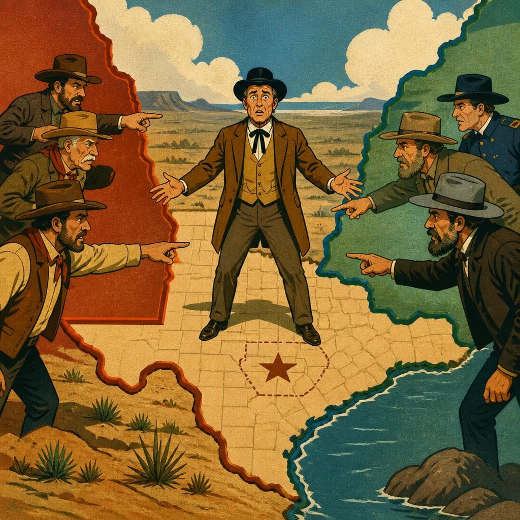 Cover art for The Man Arguing Over Texas’s Edges