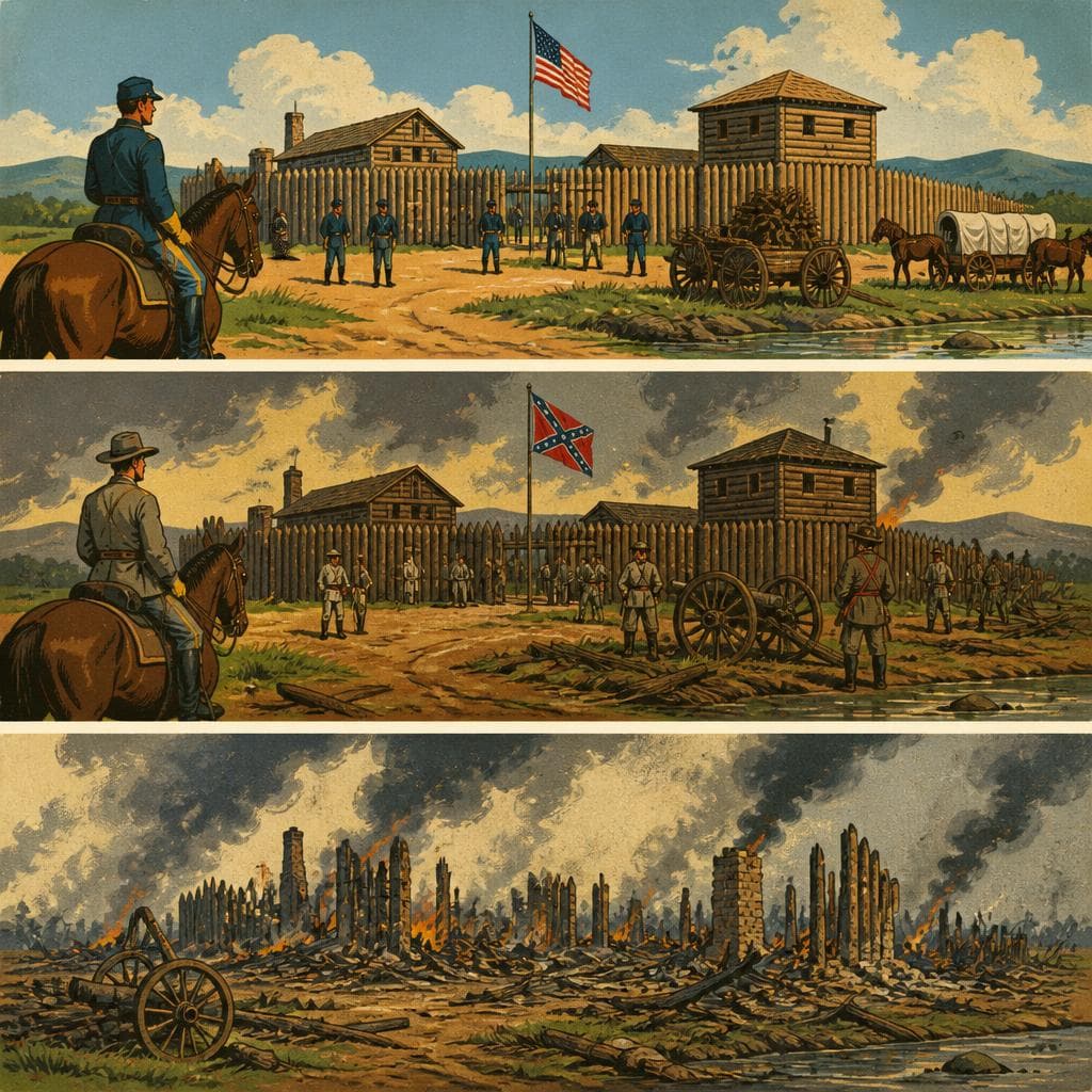 Cover art for When Fort Washita Went Up in Smoke
