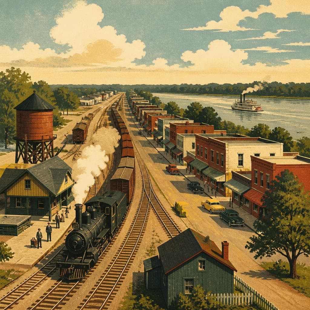 Cover art for Where the Railroad Drew a Town